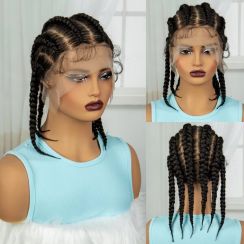 Box Braided Synthetic Lace Front Wig